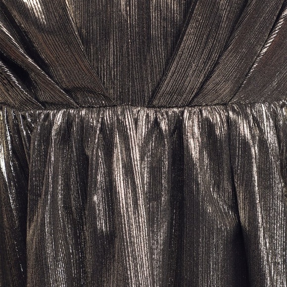 LULU’S NWT METALLIC MINI DRESS SZ MED - Picture 5 of 6